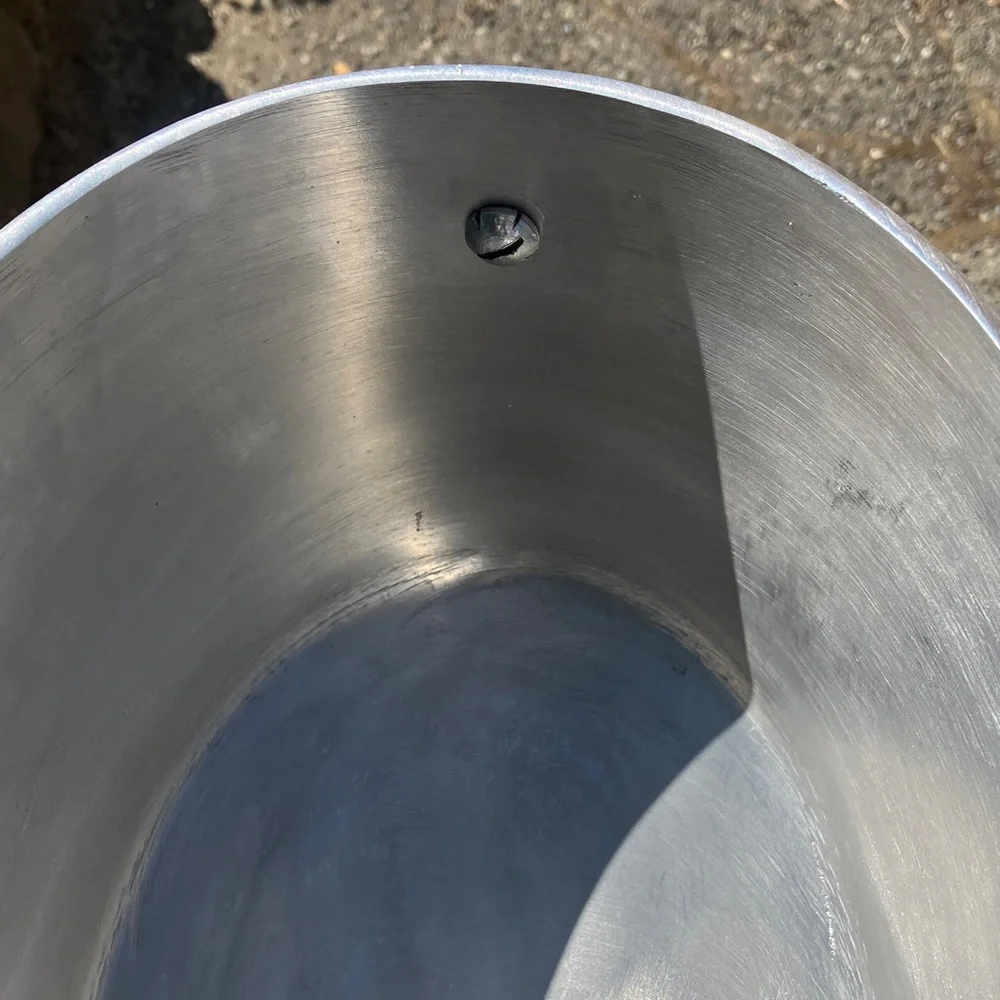 Pewter Beverage Champagne Wine Cooler Tub w. Knobs 14x8x6